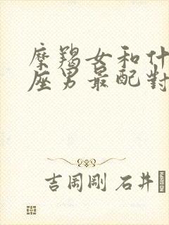 摩羯女和什么星座男最配对