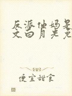 反派他妈是年代文白月光免费阅读全文