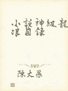 小说神级龙卫沈浪目录