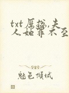 txt厉总,夫人她罪不至死