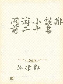 网游小说排行榜前二十名