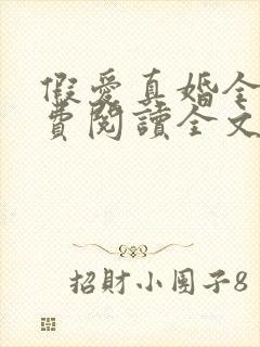 假爱真婚全文免费阅读全文