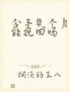 分手几个月了还能挽回吗