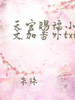 天官赐福小说全文加番外txt