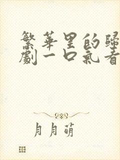 繁华里的归人短剧一口气看完