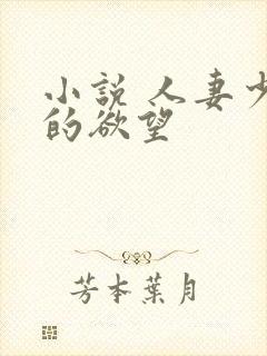 小说 人妻少妇的欲望