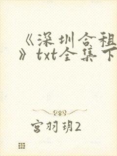 《深圳合租生活》txt全集下载免费下