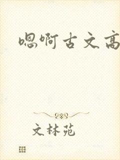 嗯啊古文高h
