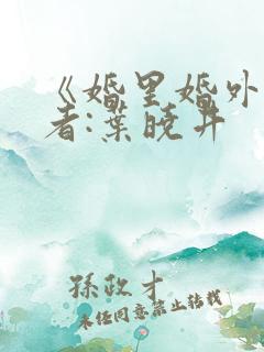 《婚里婚外》作者:叶晓井