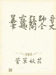 暴露狂帅哥by笔趣阁全文阅读