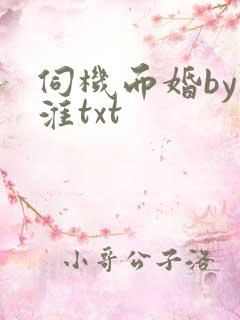 伺机而婚by遇淮txt