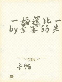 一婚还比一婚高by晨雾的光小说免费阅读
