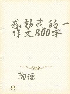 感动我的一瞬间作文800字