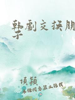 韩剧交换朋友妻子