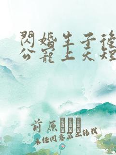 闪婚生子后被老公宠上天短剧热播