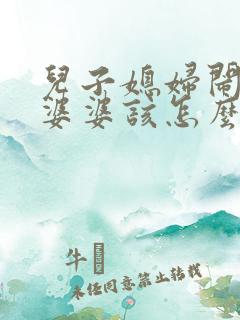 儿子媳妇闹矛盾婆婆该怎么办