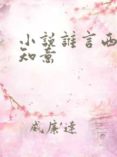 小说谁言西洲不知意