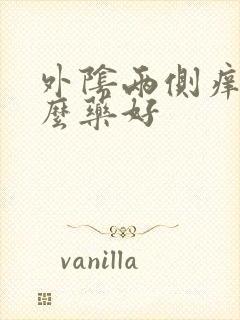 外阴两侧痒用什么药好