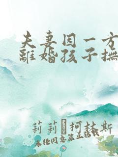 夫妻因一方出轨离婚孩子抚养权怎么判定