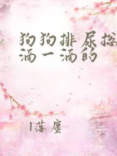 狗狗排尿总是一滴一滴的