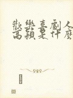 欢乐喜剧人刘洋高颖是什么关系