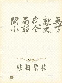 开局我就无敌了小说全文下载