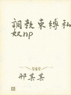 调教束缚私虐男奴np