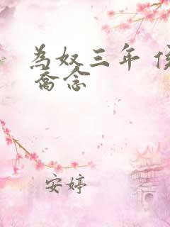 为奴三年 侯府 乔念