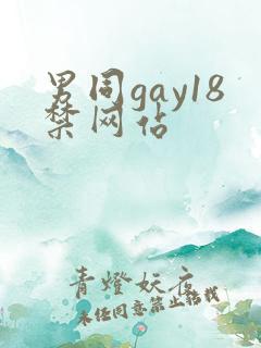 男同gay18禁网站