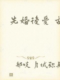 先婚后爱 古言