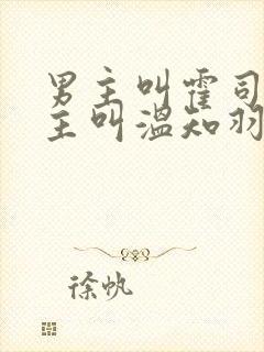 男主叫霍司砚女主叫温知羽的小说