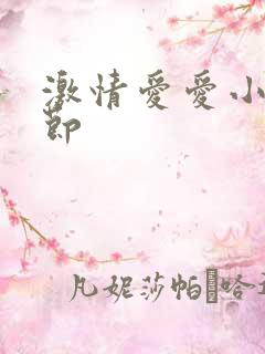 激情爱爱小说细节