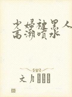 少妇被黑人爽到高潮喷水