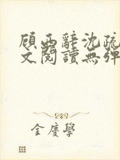 顾西辞沈疏桐全文阅读无弹窗笔趣阁