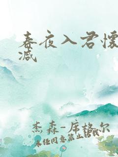 春夜入君怀无删减