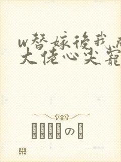 w替嫁后我成了大佬心尖宠》