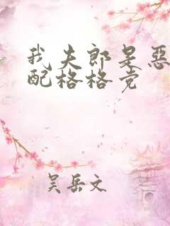 我夫郎是恶毒男配格格党