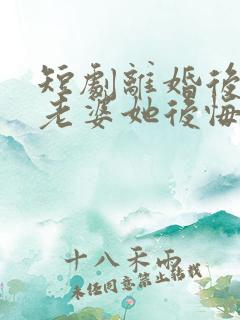 短剧离婚后总裁老婆她后悔了