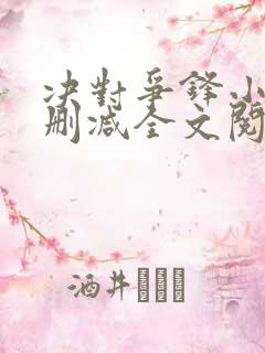 决对争锋小说未删减全文阅读