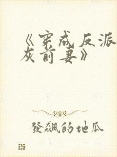 《穿成反派的炮灰前妻》