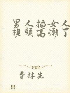 男人插女人下面视频高潮了