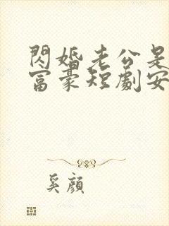 闪婚老公是超级富豪短剧安南