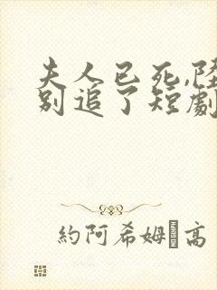 夫人已死,陆总别追了短剧全集