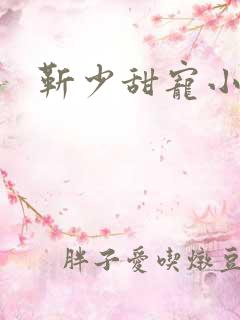 靳少甜宠小娇妻