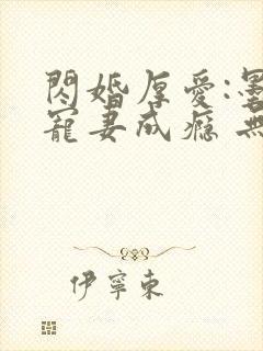 闪婚厚爱:墨少宠妻成瘾 无弹窗