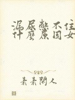 漏尿憋不住尿是什么原因女怎么办