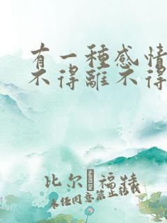 有一种感情叫见不得离不得