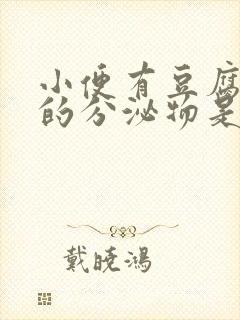 小便有豆腐渣样的分泌物是怎么回事