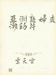 亚洲熟妇爽到高潮的片