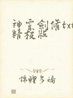 神霄剑修txt精校版